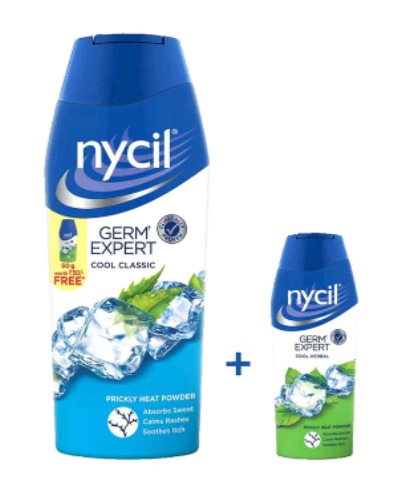 Nycil Powder Cool Classic, 150 g + 50 g Free